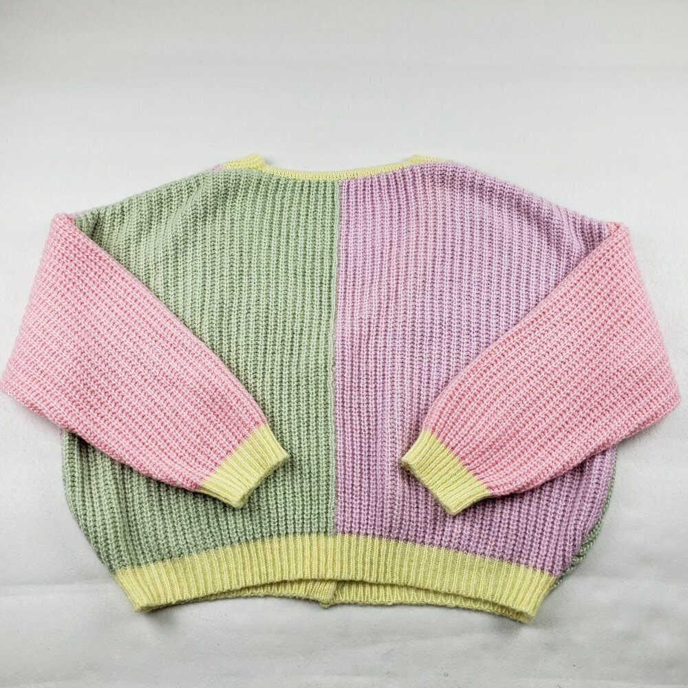 Princess Polly Naomi Oversized Cardigan Womens XS/S Pastel Chunky Knit Sweater - Picture 6 of 13